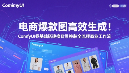 电商爆款图高效生成！ComfyUI 零基础搭建换背景换装全流程商业工作流-网创社