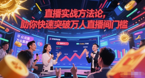 直播实战方法论，助你快速突破万人直播间门槛-网创社