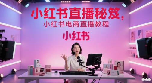 小红书直播秘笈，小红书电商直播教程-网创社