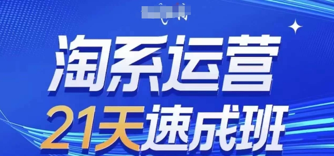淘系运营21天速成班(更新25年5月)，0基础轻松搞定淘系运营，不做假把式-网创社