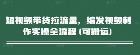 短视频带货拉流量，编发视频制作实操全流程(可搬运)-网创社