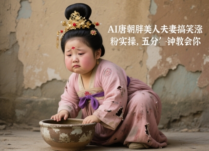 AI唐朝胖美人夫妻搞笑涨粉实操，五分钟教会你-网创社