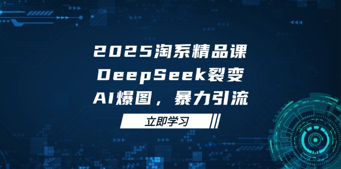 2025 淘系精品课，DeepSeek 裂变，AI 爆图，暴力引流-网创社