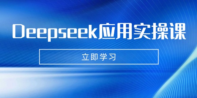 Deepseek应用实操课：AI制作数字妈妈、写真、短视频，辅导作业，PPT制作等-网创社