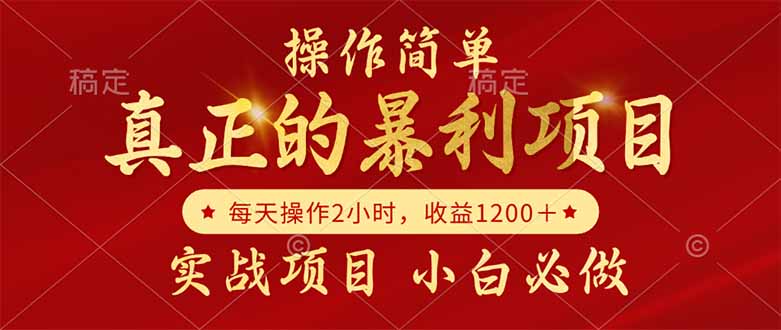 真正的暴利项目，操作简单，每天收益1200＋，自己做老板-网创社