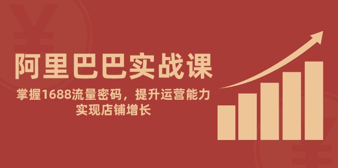 阿里巴巴实战课：掌握1688流量密码，提升运营能力，实现店铺增长-网创社